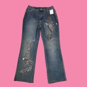 Y2K Denim 24/7 Jeans Size 14W Beaded